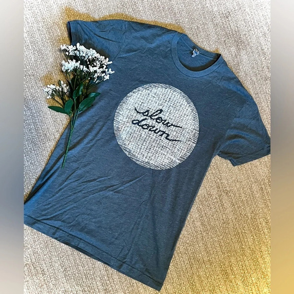 Next Level Apparel Tops - Next Level Slow Down Graphic Short Sleeve Top - Small